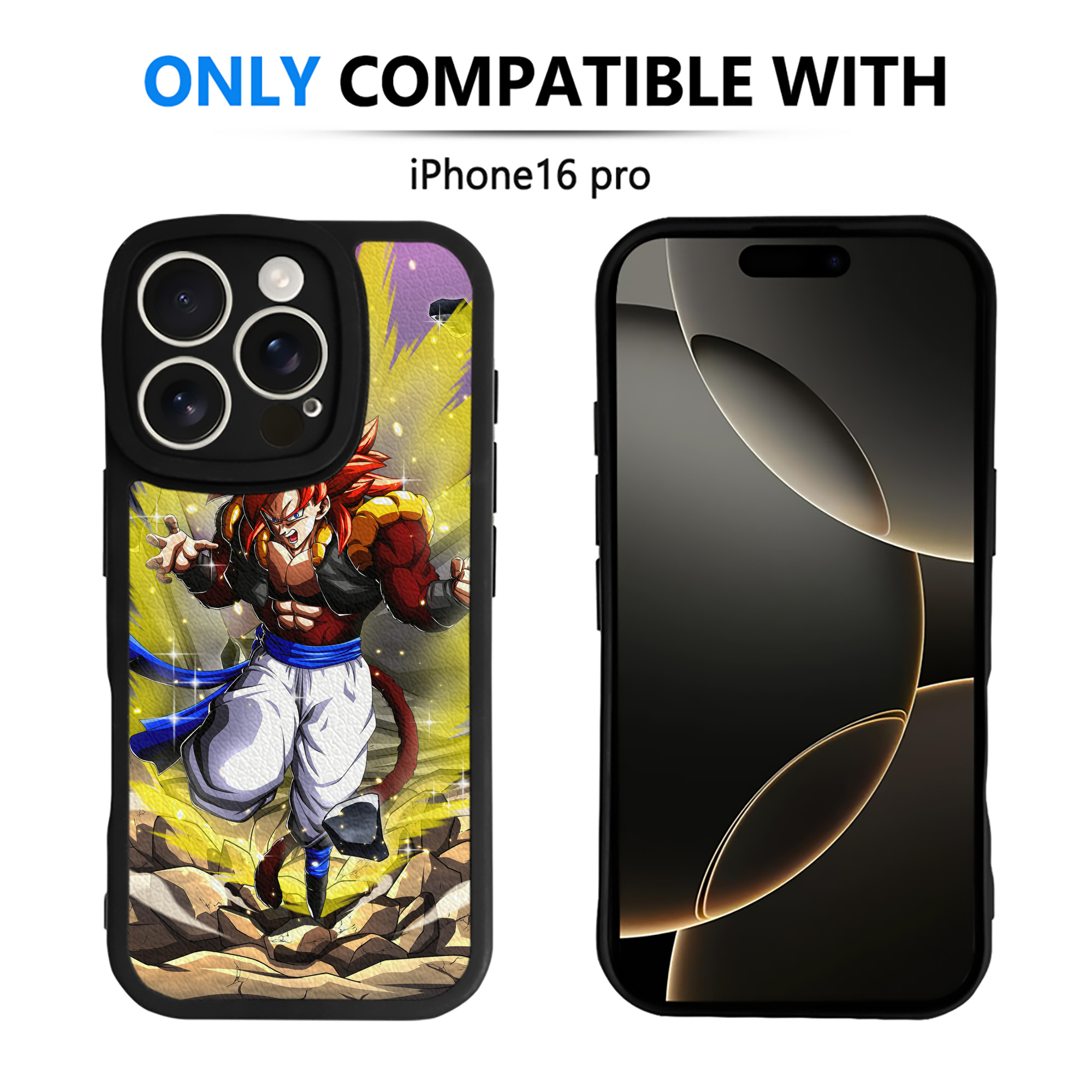 （画像用） ドラゴンボール DRAGON BALL 【iPhone 16シリーズ対応】シリコンスマホケース（レザー調） 材質：シリコン